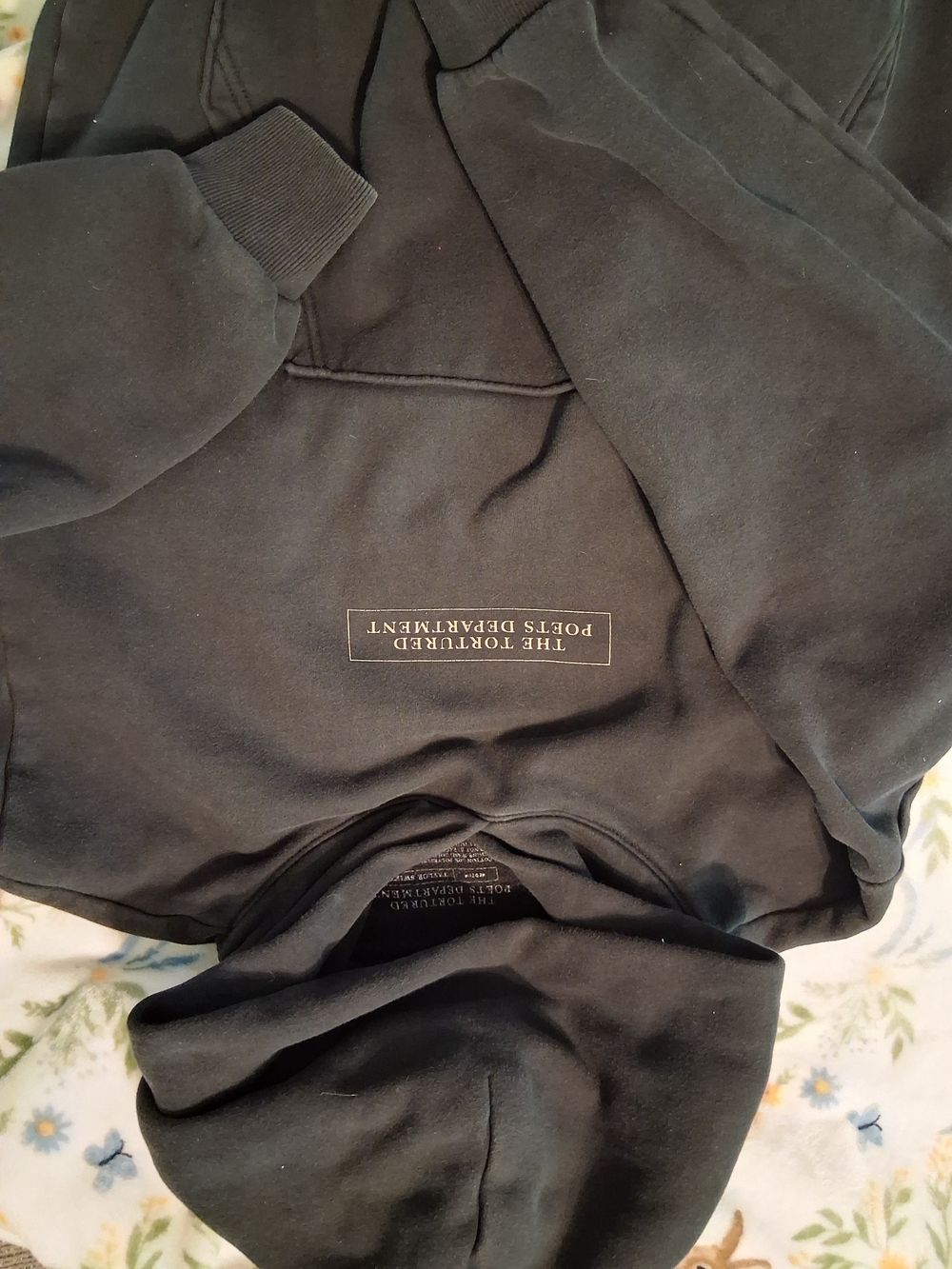 Taylor Swift TTPD Black Pullover Hoodie